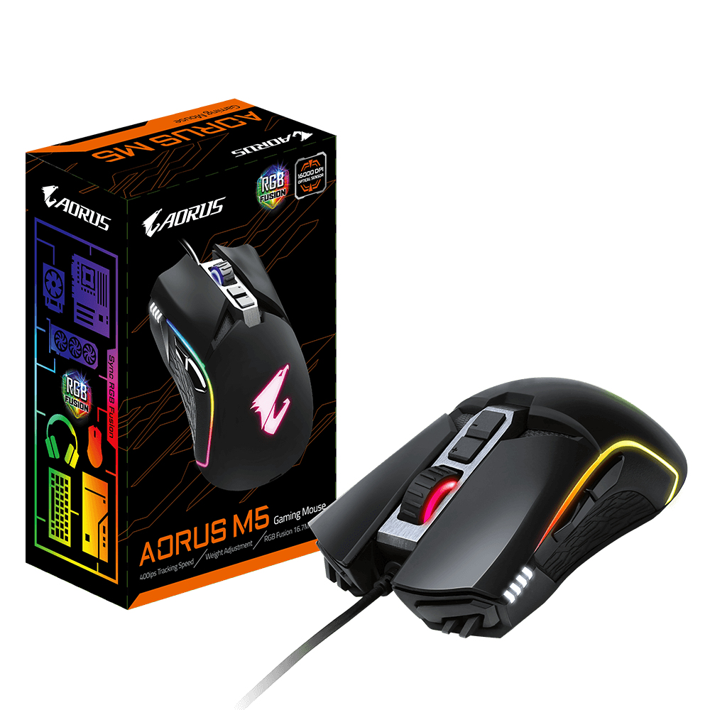 AORUS M5 – Mysz gamingowa dla profesjonalnych graczy