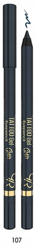 Golden Rose Tattoo Gel Eyepencil – Żelowa kredka do oczu (107) – Idealny wybór na co dzień