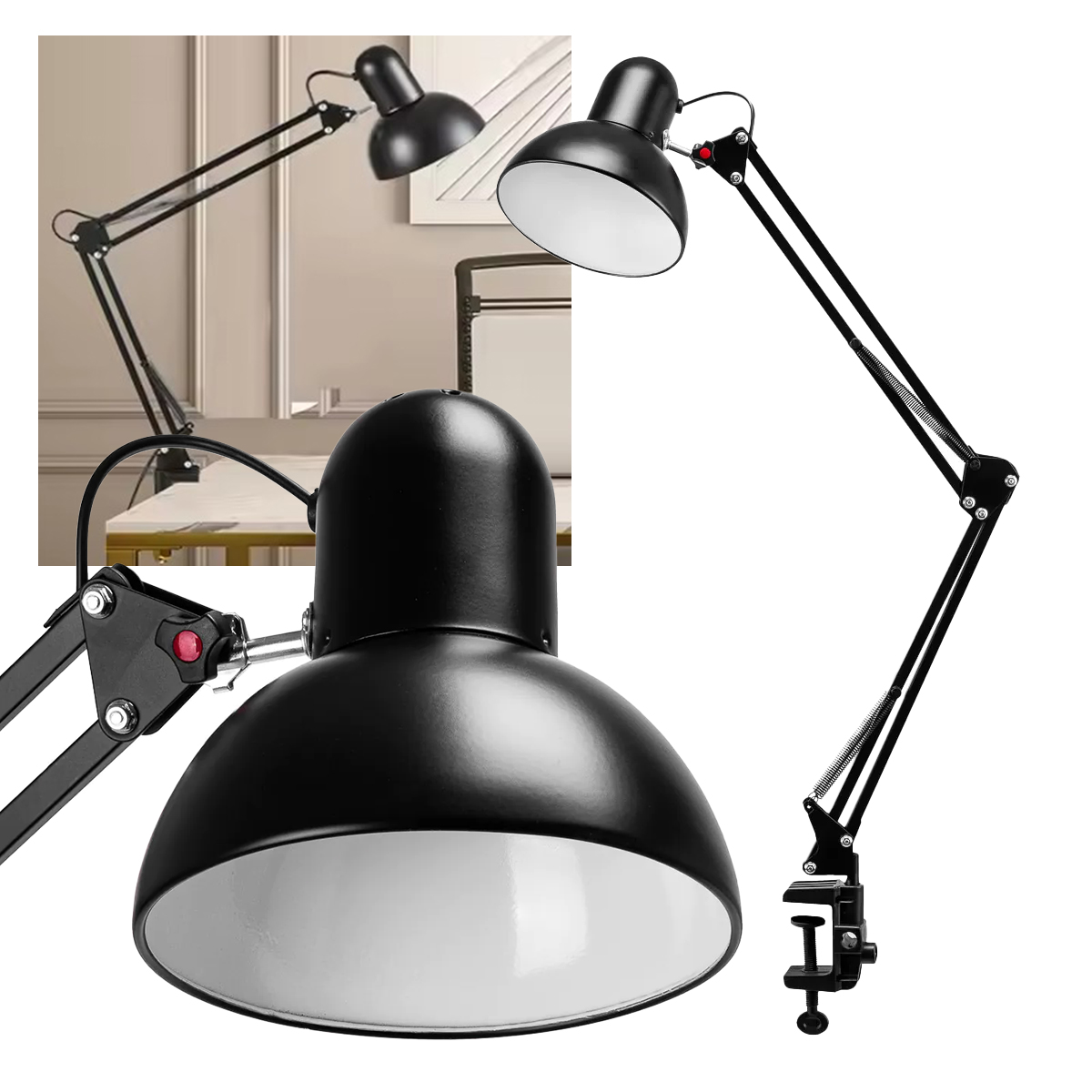 Lampa na biurko PiX 314 czarna – Idealne oświetlenie do precyzyjnych zabiegów