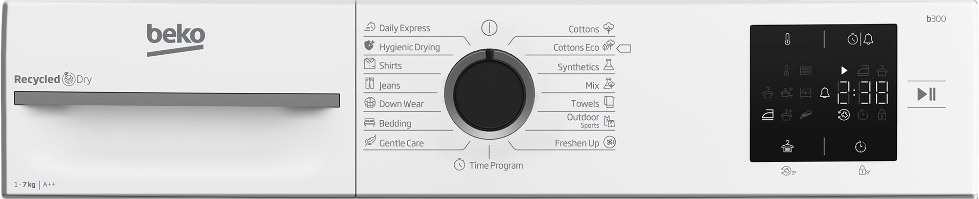 Oświetlenie wewnętrzne bębna – łatwe odnajdywanie ubrań