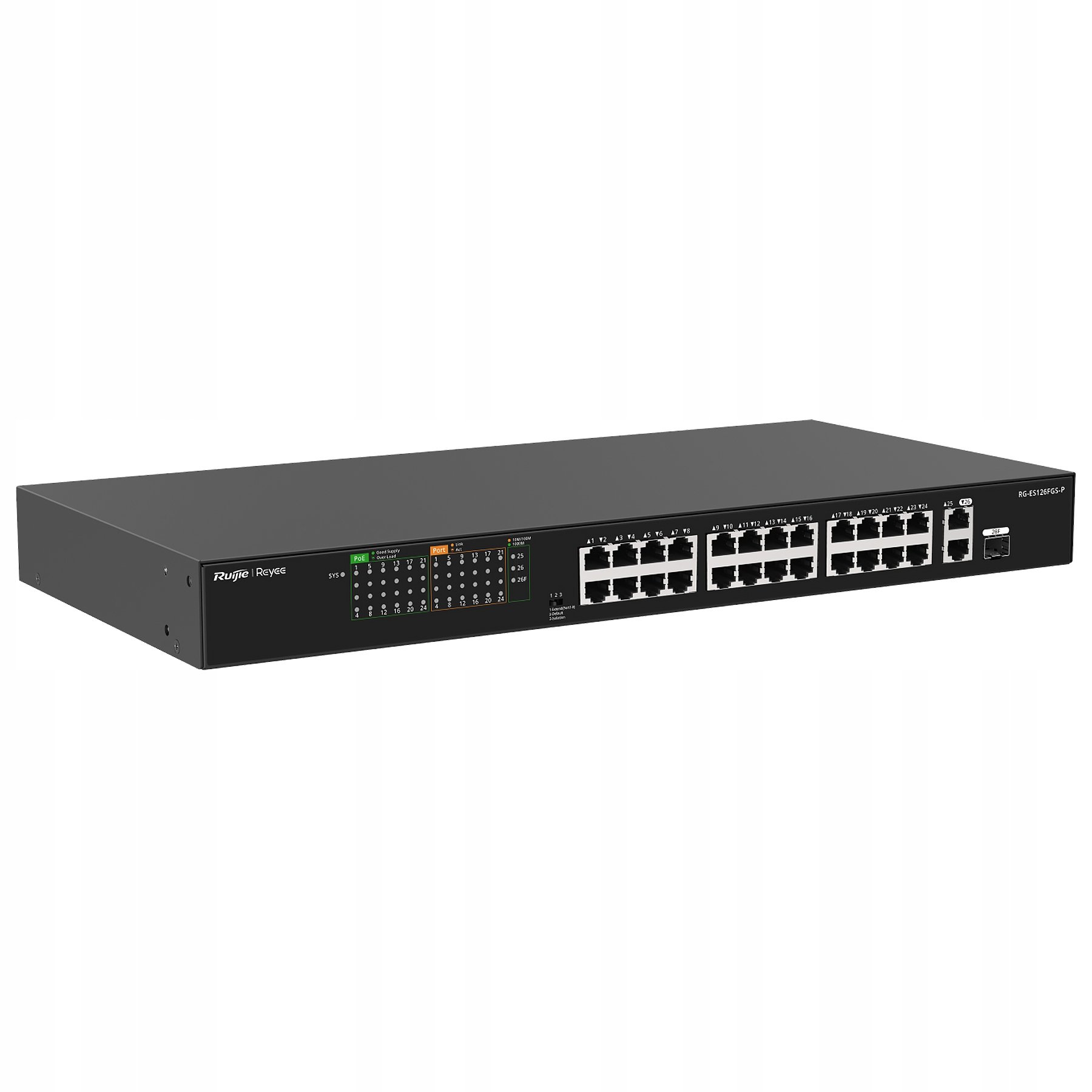 SWITCH POE RG-ES126FGS-P 24-PORTOWY REYEE – Wydajność i niezawodność w sieci