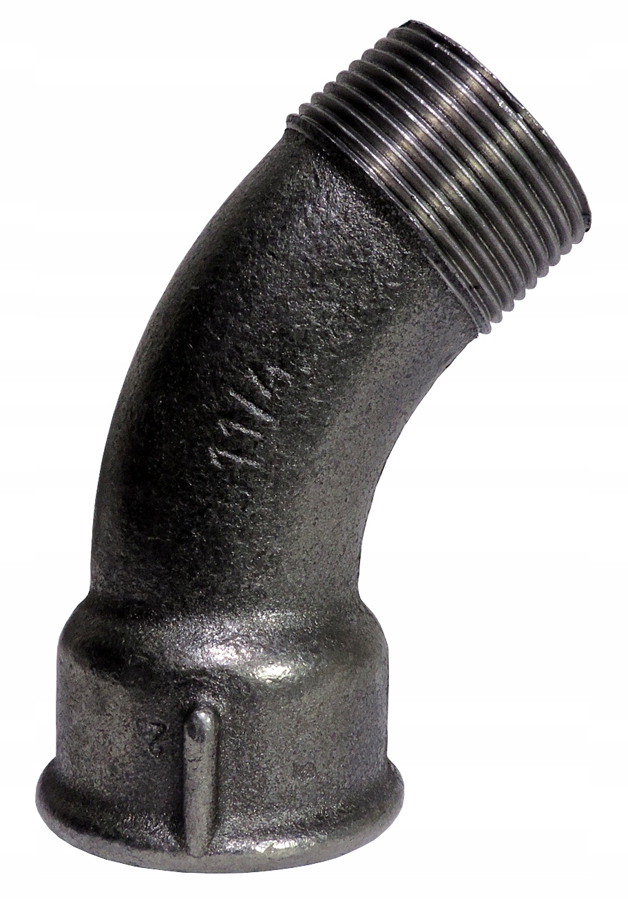 Łuk długi ocynk 45° DN32 11/4 nakrętno-wkrętny – Solidne połączenie dla Twojej instalacji