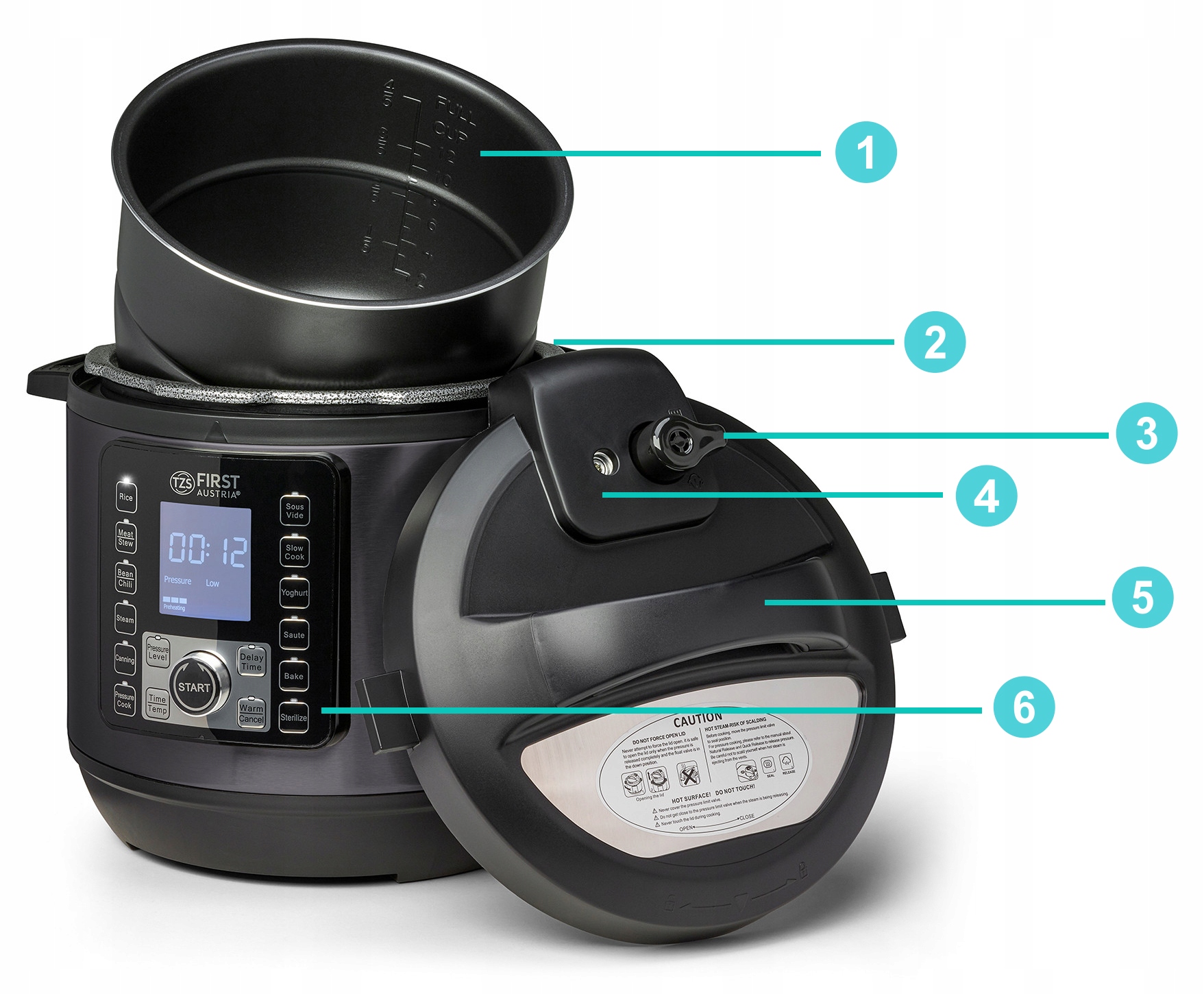 Oszczędność czasu i energii z szybkowarem First Austria