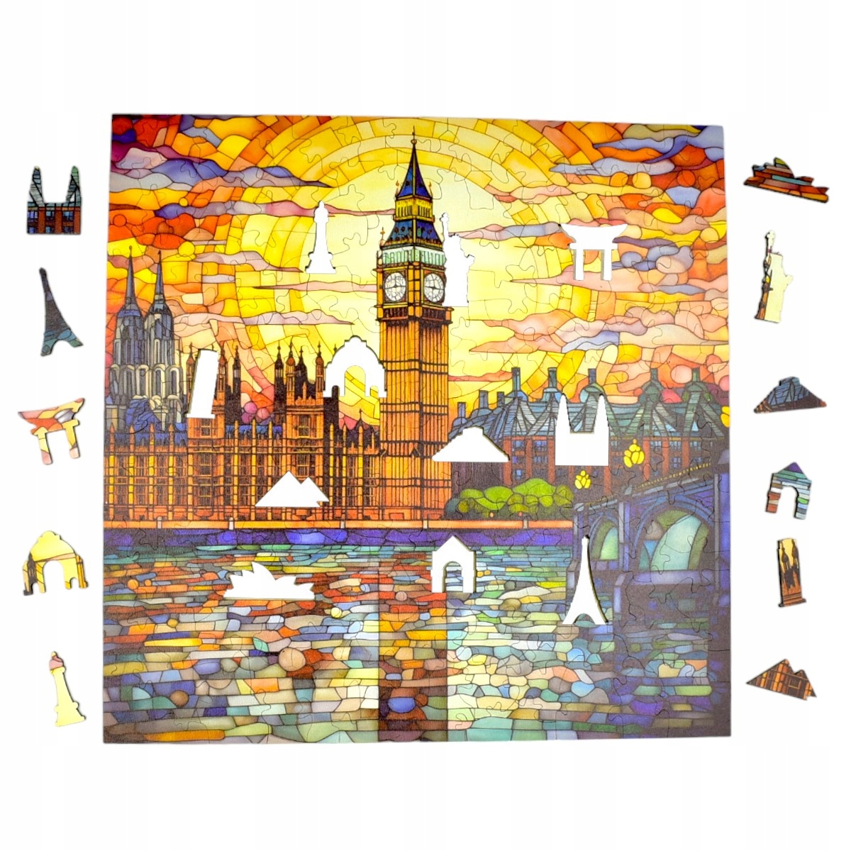 Puzzle Drewniane Big Ben Mruu&Pruu – Kreatywna zabawa dla całej rodziny
