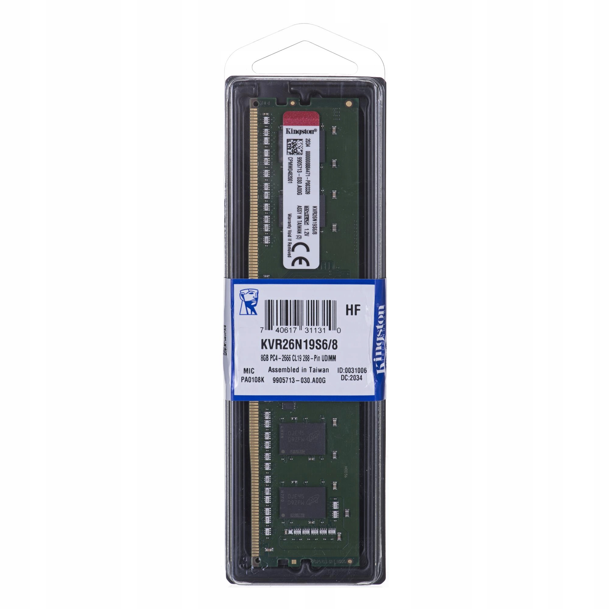 Kingston ValueRAM DDR4 8 GB 2666 MHz CL19 – Wydajność i niezawodność
