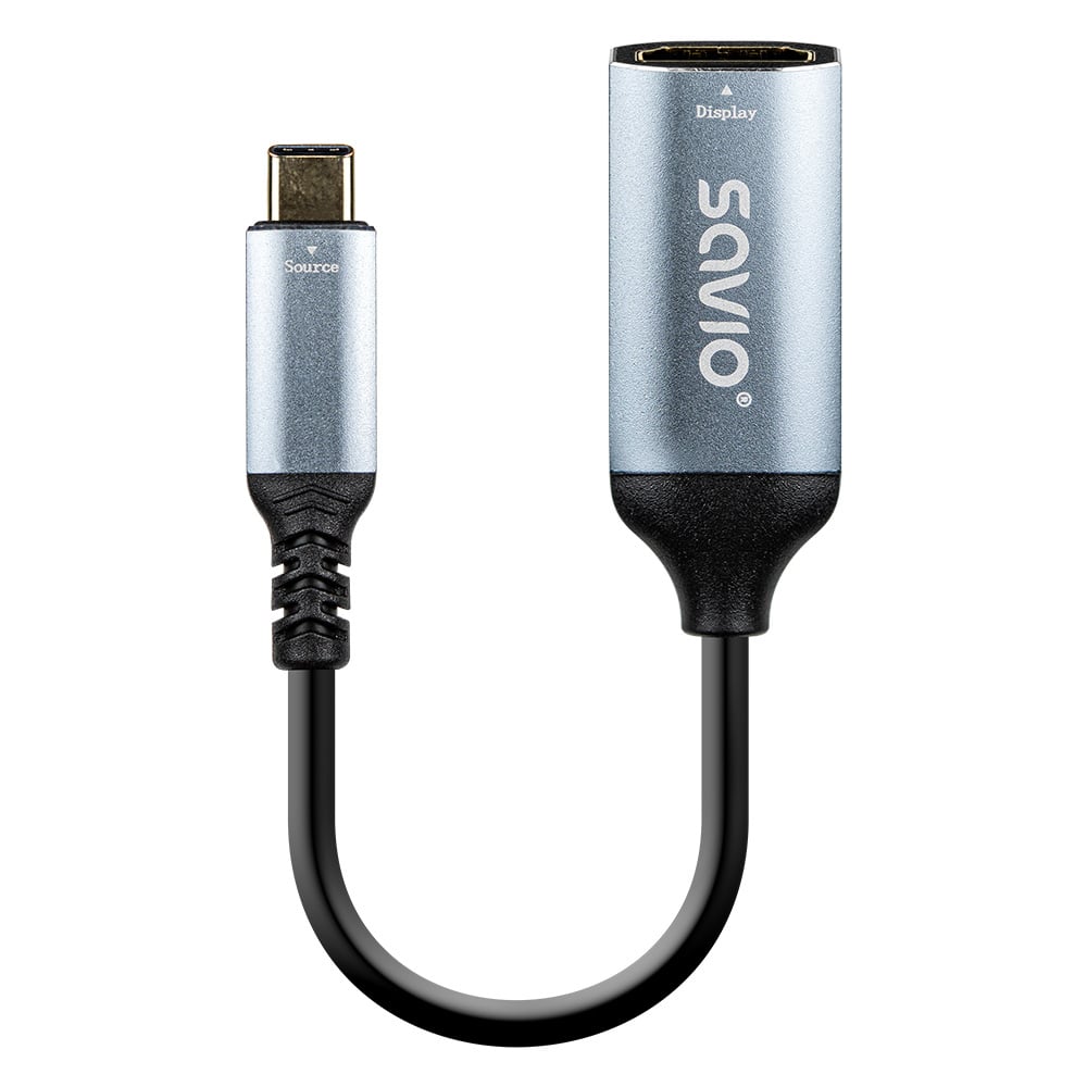 Adapter USB-C (M) - HDMI (F), 4K, 60Hz, aluminium, AK-78 – Doskonałe połączenie dla Twojego sprzętu