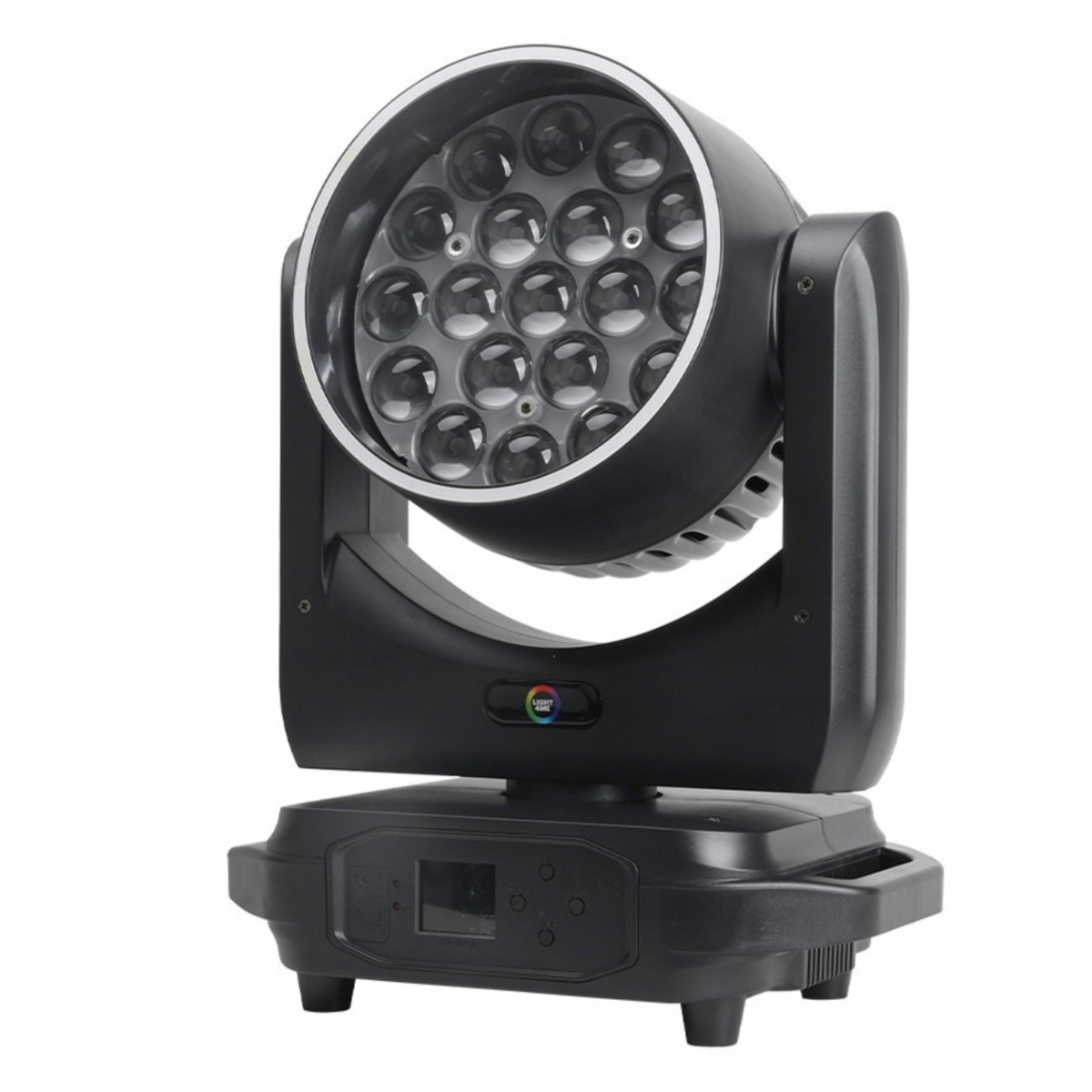 SKY WASH 19x15W RGBW – Profesjonalna głowica ruchoma oświetlenie estradowe z efektem ring