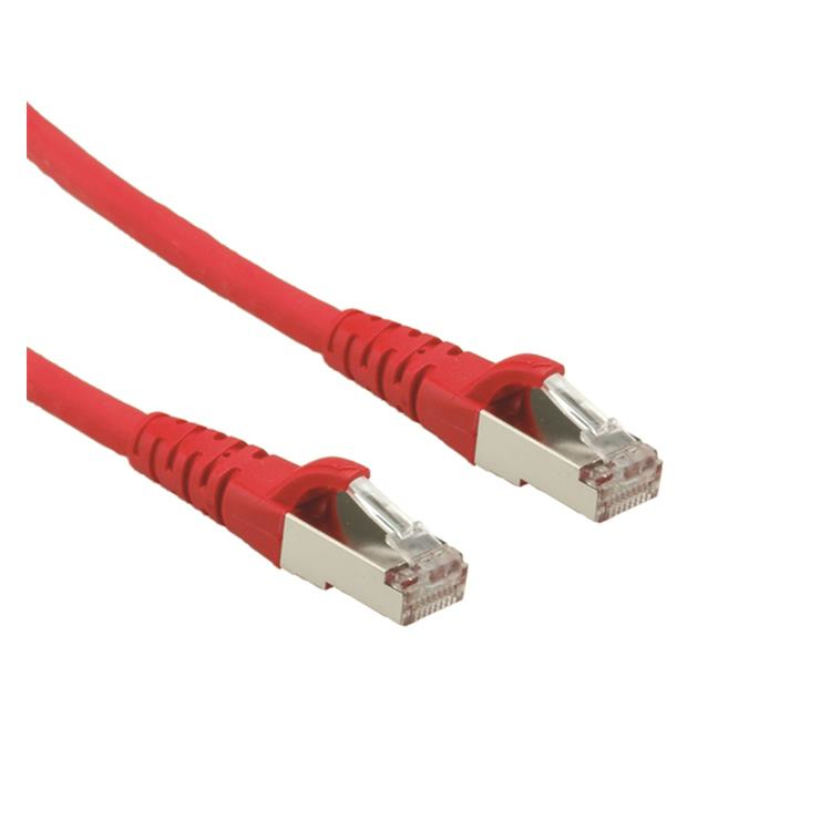 ROLINE - Kabel Patchowy RJ-45 (M) do RJ-45 (M) - 7,5 m - SFTP - CAT 6a - czerwony