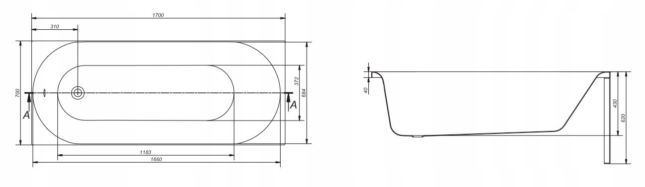 Możliwość montażu parawanu nawannowego