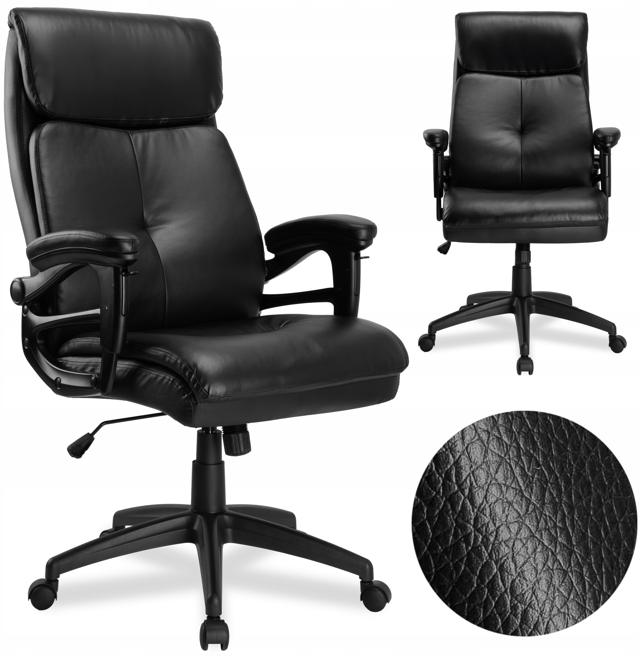 Krzesło biurowe fotel CONCORD 2.0 czarny – Komfort i elegancja w Twoim biurze