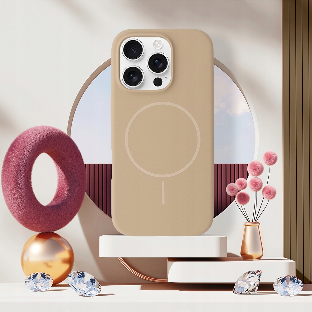 Etui do iPhone 14 Pro Max - Slim Silicone brązowe – Elegancja i funkcjonalność w jednym