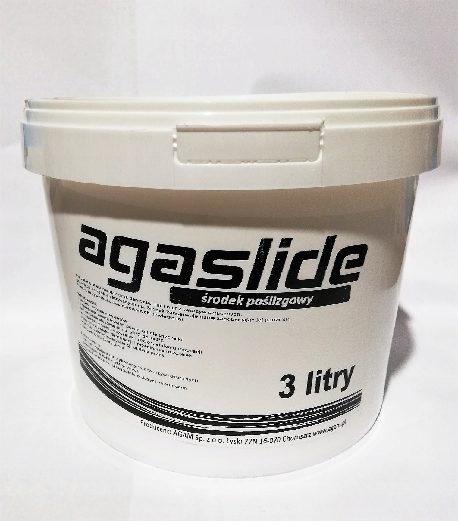 Pasta poślizgowa Agaslide 3L – Idealne rozwiązanie do instalacji