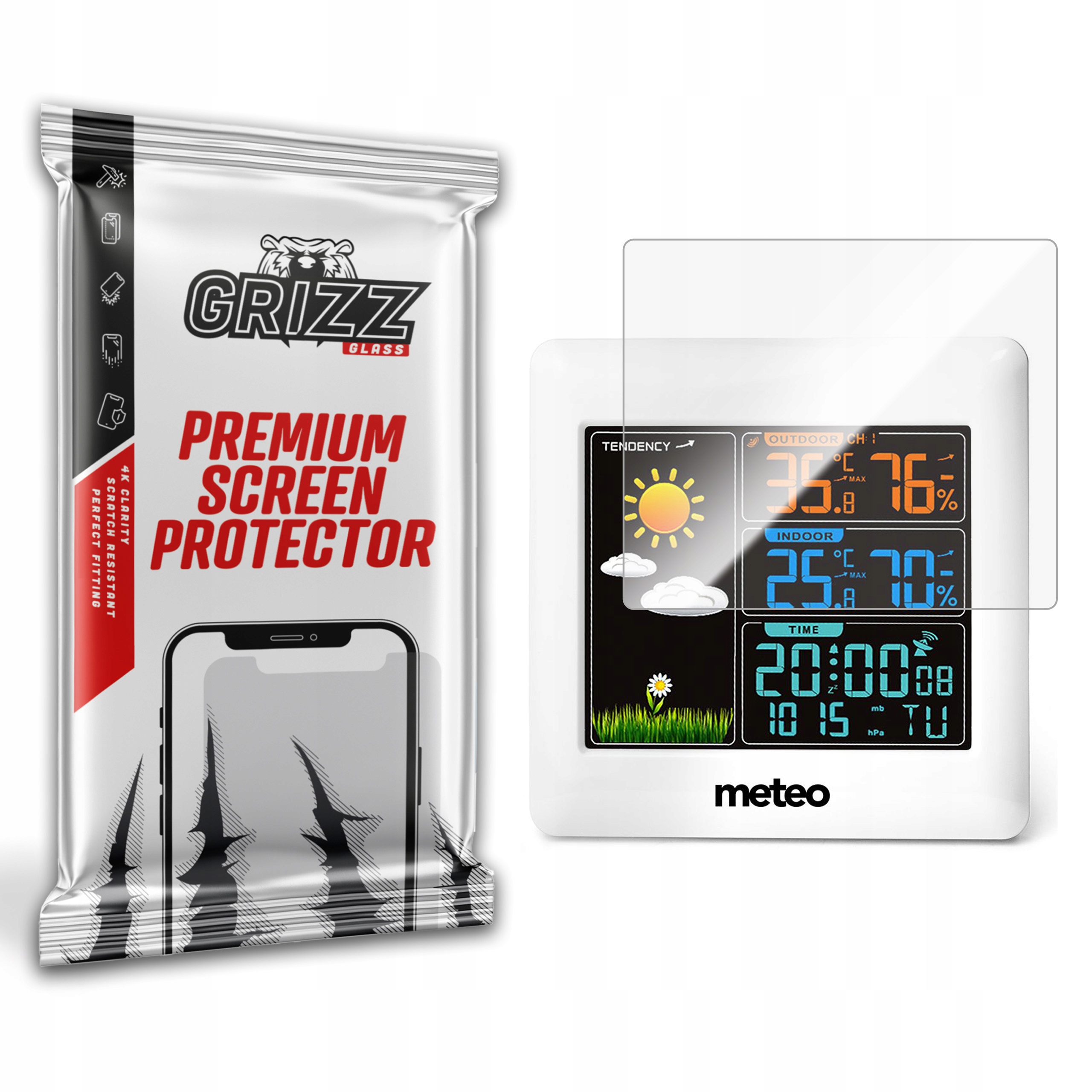 GrizzGlass Folia ceramiczna GrizzGlass CeramicFilm do stacji pogodowej METEO SP93 – Doskonała ochrona ekranu