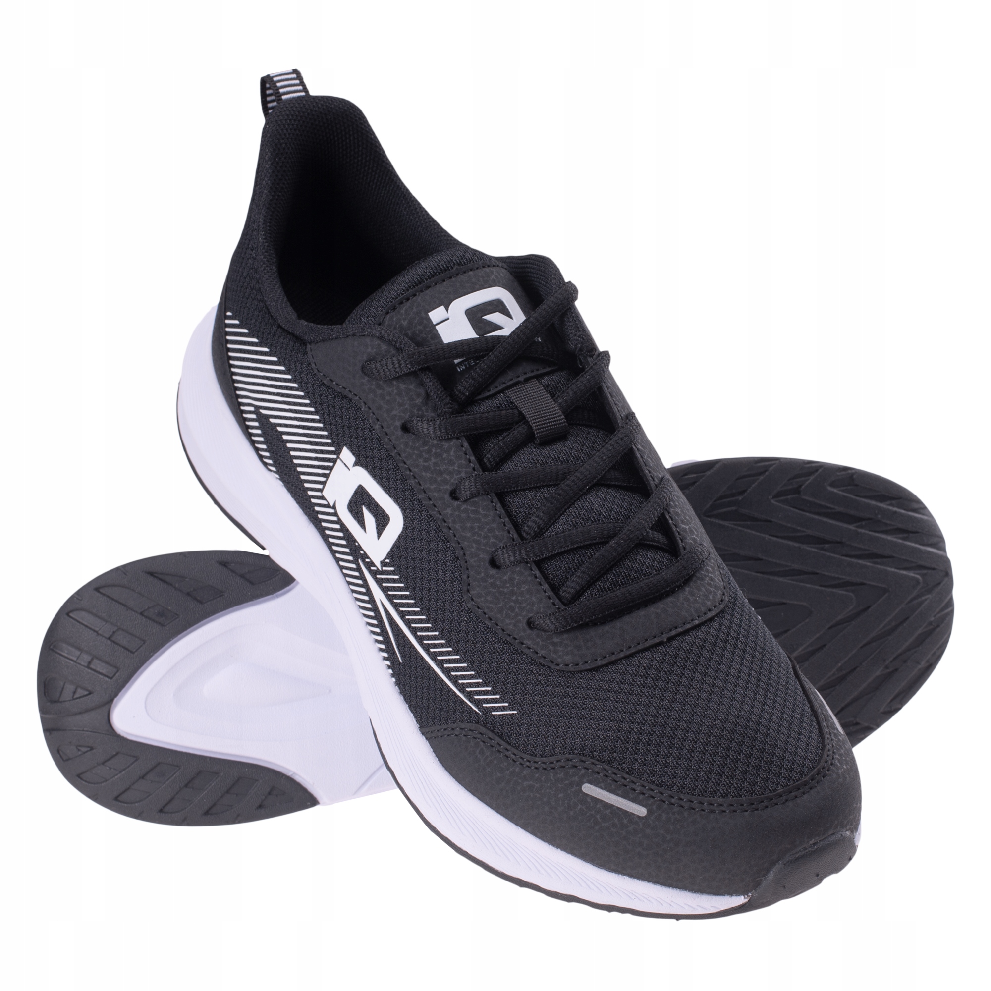 Męskie buty Iq intelligence quality LIROC czarne/białe – Idealne do sportu i codziennego użytku