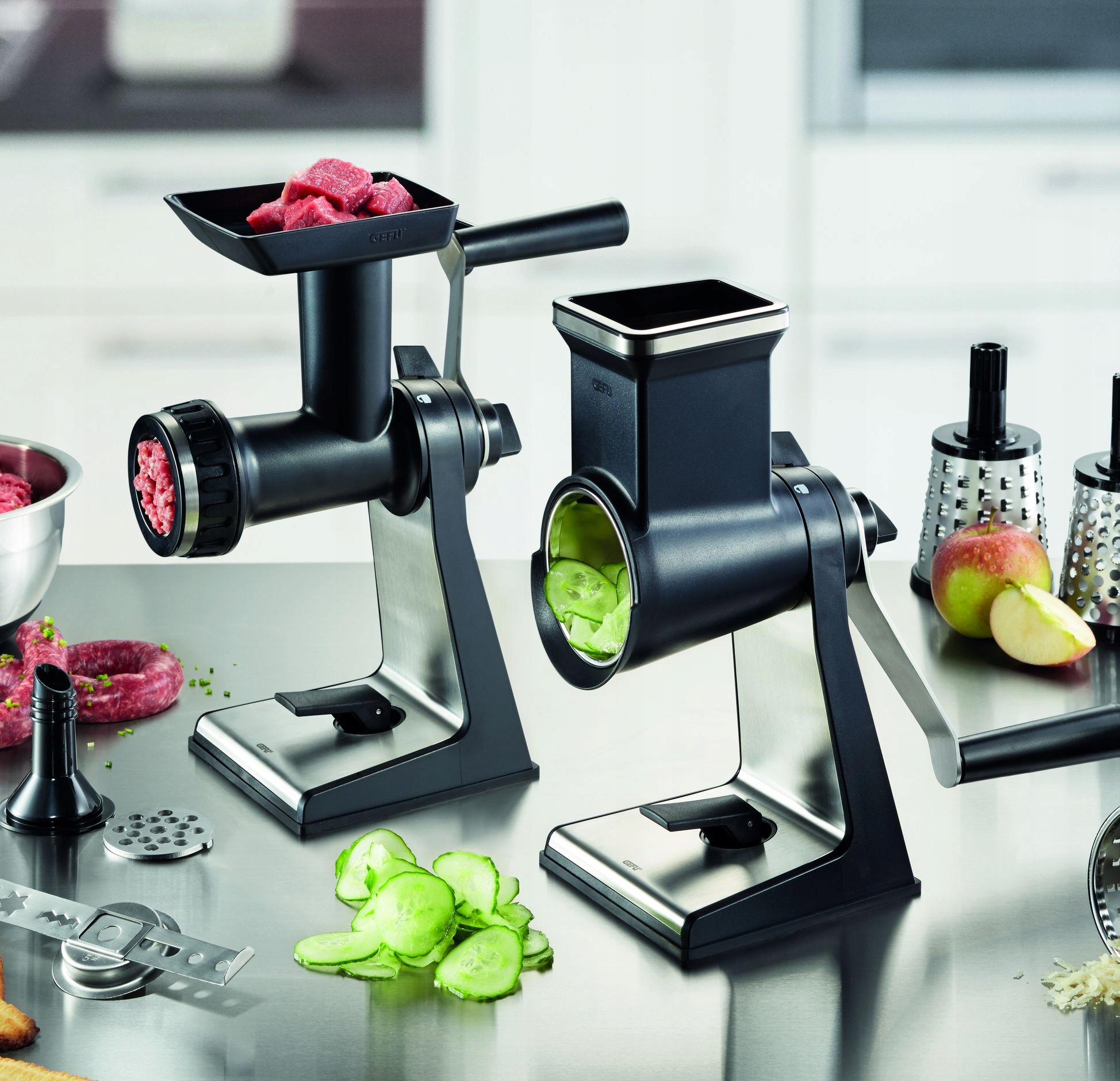 Gefu Tarka bębnowa z nakładką do mięsa GEFU TRANSFORMA G-00115 – Wielofunkcyjne narzędzie w Twojej kuchni