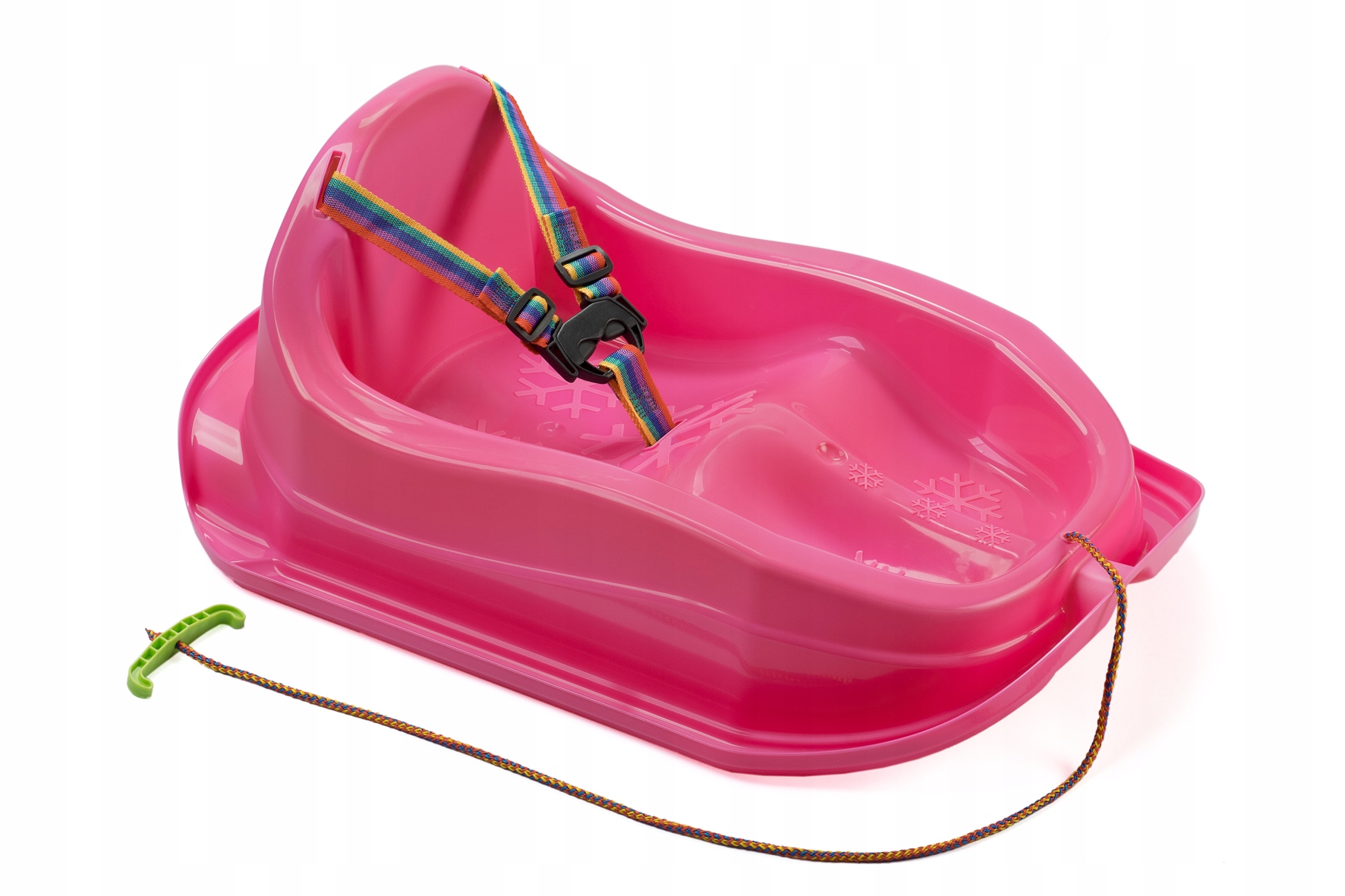 Jabłuszko Ślizg na Śnieg Bobslej dla Dzieci MARMAT Pink – Zimowa radość dla najmłodszych