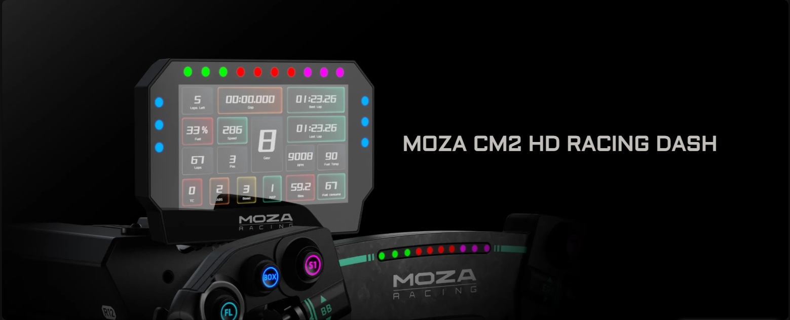 MOZA CM2 Racing Dash – Wyścigowy wyświetlacz dla graczy
