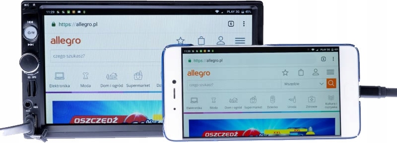 Funkcja MirrorLink – Przesyłanie obrazu z telefonu na ekran radia