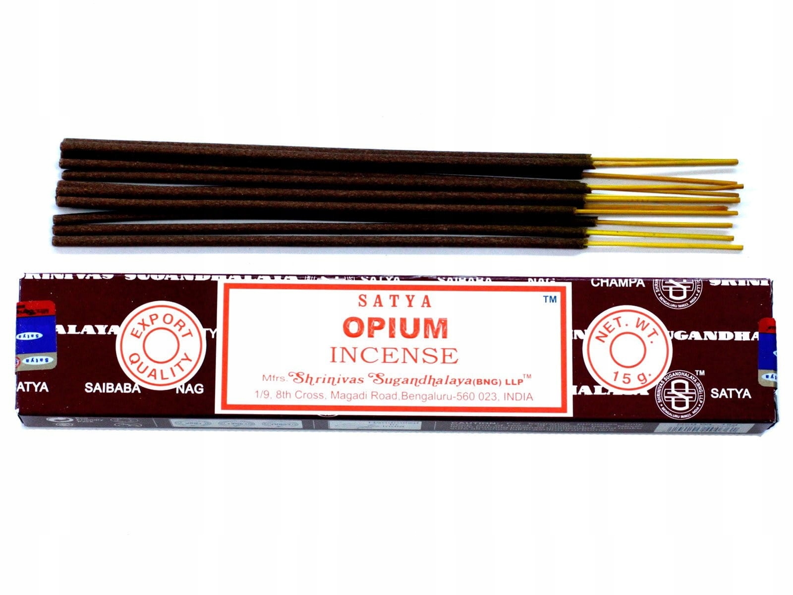 Kadzidełka Satya Opium 15 g – Aromatyczna podróż do Indii