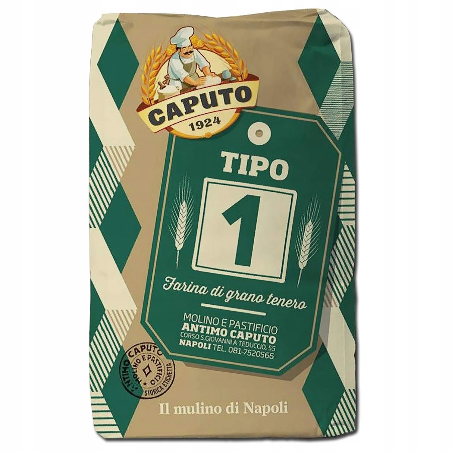 Włoska Mąka Pszenna z Zarodkami Pszenicy Typu '1' 5kg Caputo – Idealna do Chleba i Ciast na Zakwasie