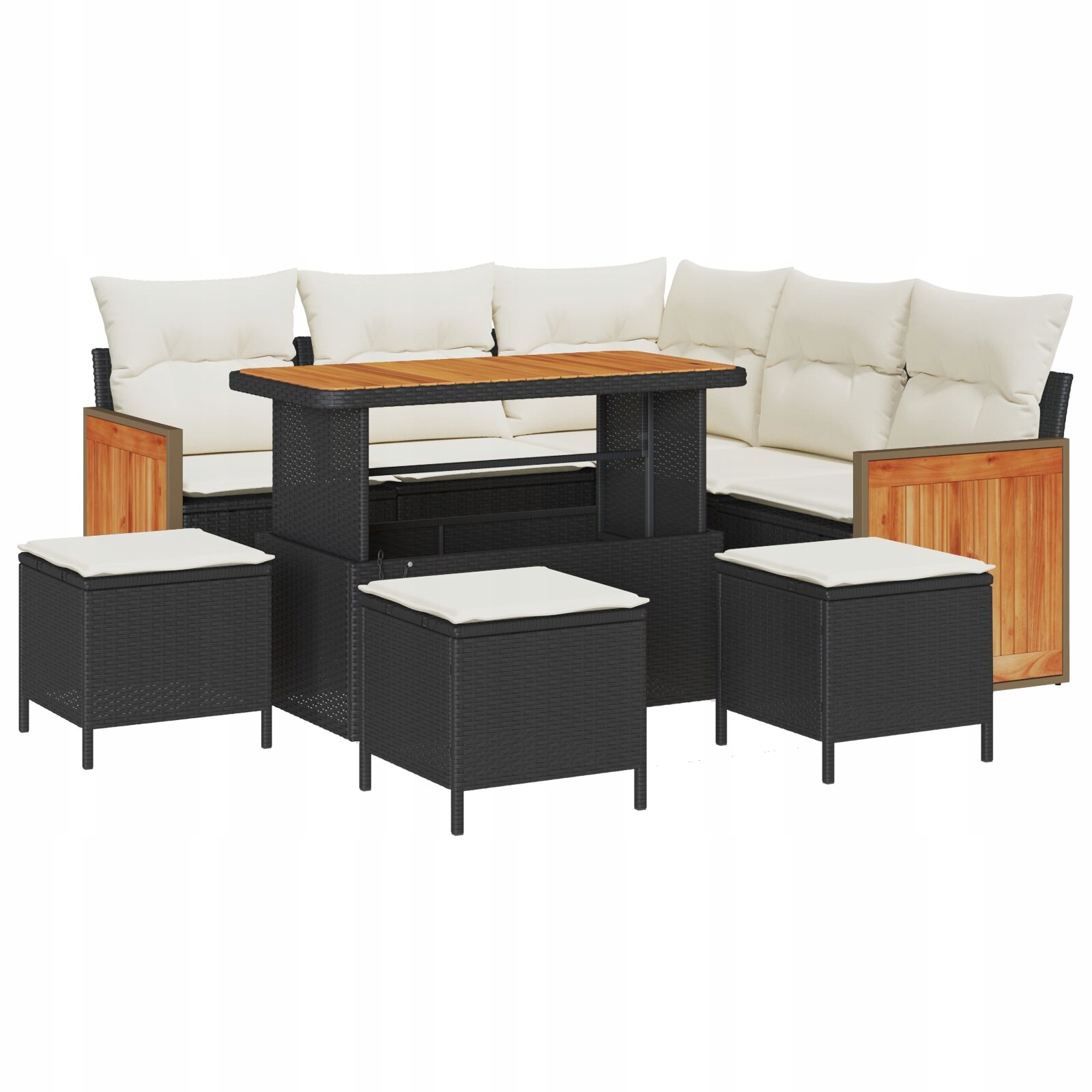 9-częściowy zestaw sof ogrodowych vidaXL – Komfort i styl w Twoim ogrodzie