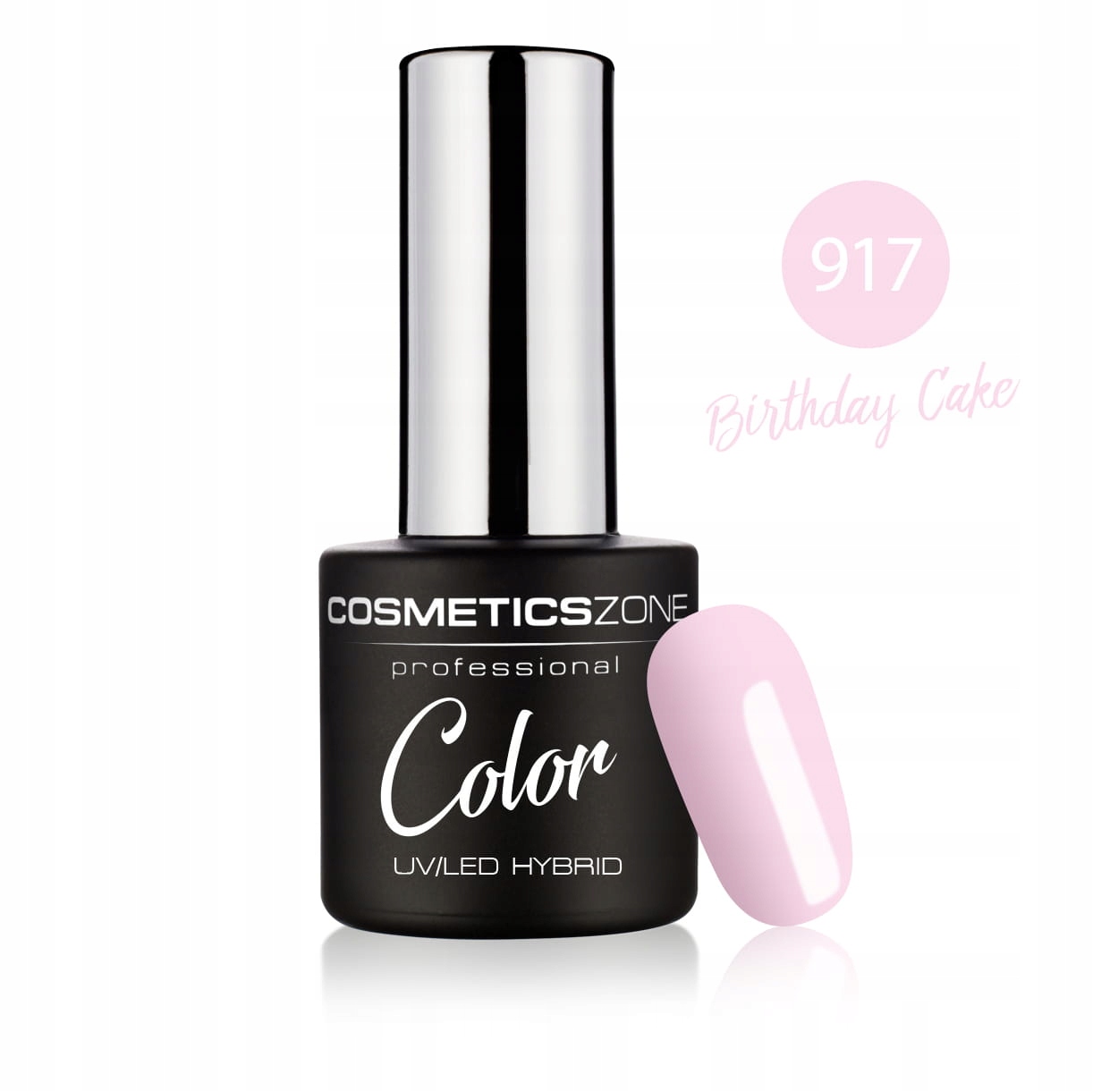 Cosmetics Zone Lakier hybrydowy róż 7ml - 917 EAN (GTIN) 5904754521222