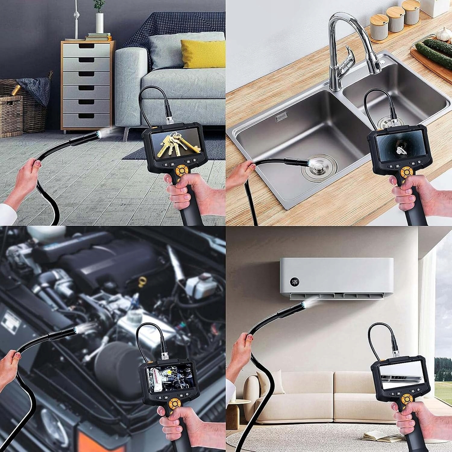 Elastyczny kabel o długości 5 m – Dotarcie do trudno dostępnych miejsc