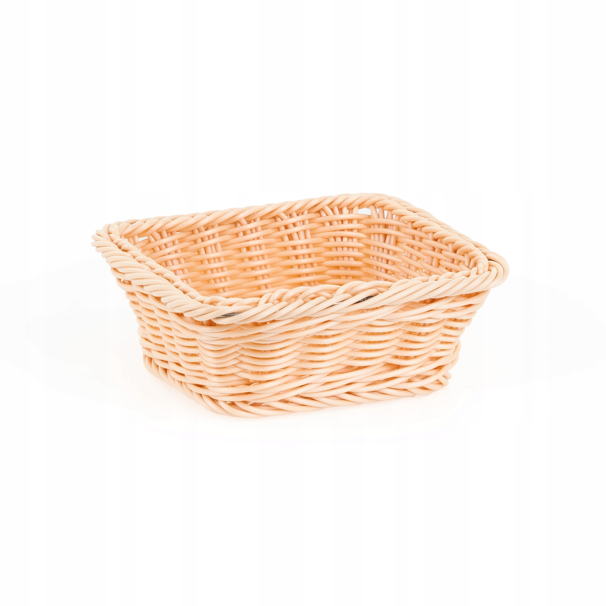 Koszyk prostokątny z polirattanu GN 1/6 176x162x65 mm, beżowy | TECHNICA, Gold Line – Elegancja i funkcjonalność w Twojej kuchni