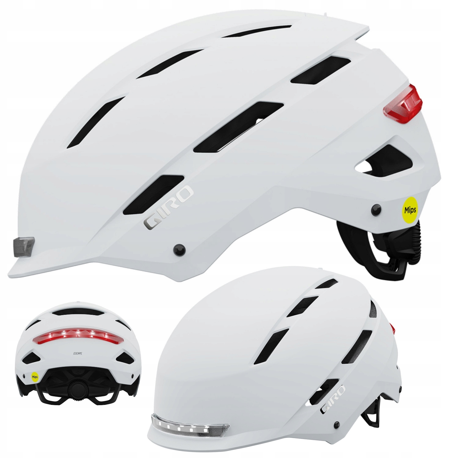 Kask miejski Giro Escape MIPS Integrated matte chalk roz. S (51-55 cm) – Bezpieczeństwo i styl w jednym