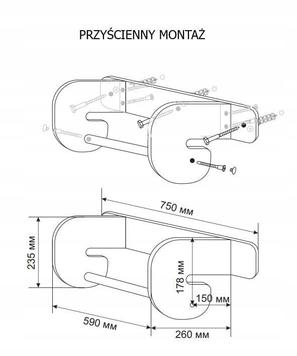 Łatwy montaż – Prosta instalacja na ścianie lub drabince Mini