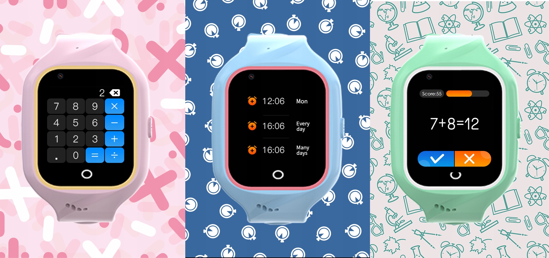 Smartwatch dla dzieci Bemi Jello – Niebieski zegarek z 4G/LTE