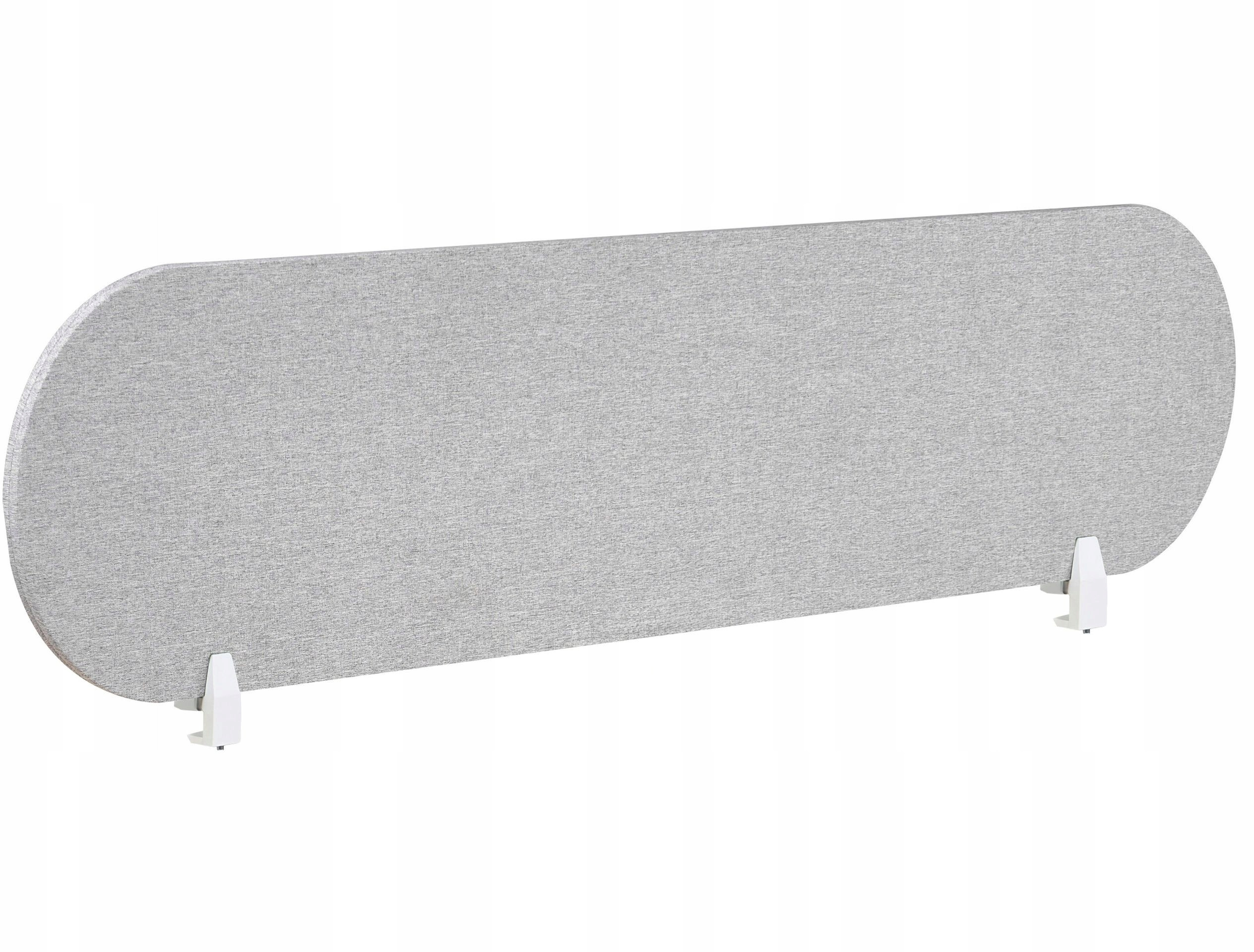 Przegroda na biurko 160 x 40 cm jasnoszara SPARKY – Idealne rozwiązanie dla Twojego miejsca pracy