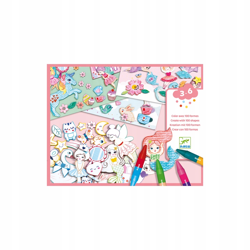 Zestaw do tworzenia kolaży z motywem dziewczynek