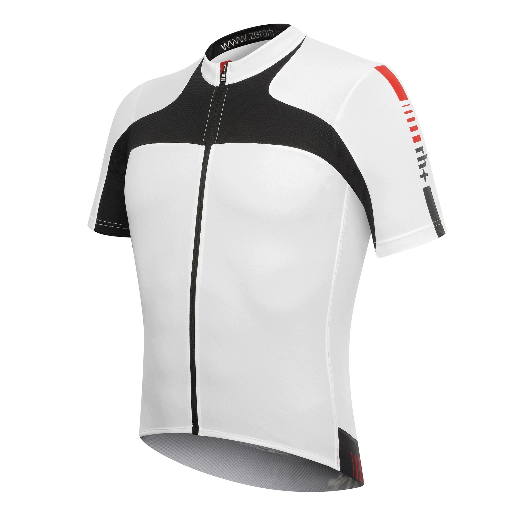 Koszulka rowerowa zeroRH+ Agility FZ white-black - XL – Idealna na każdą trasę