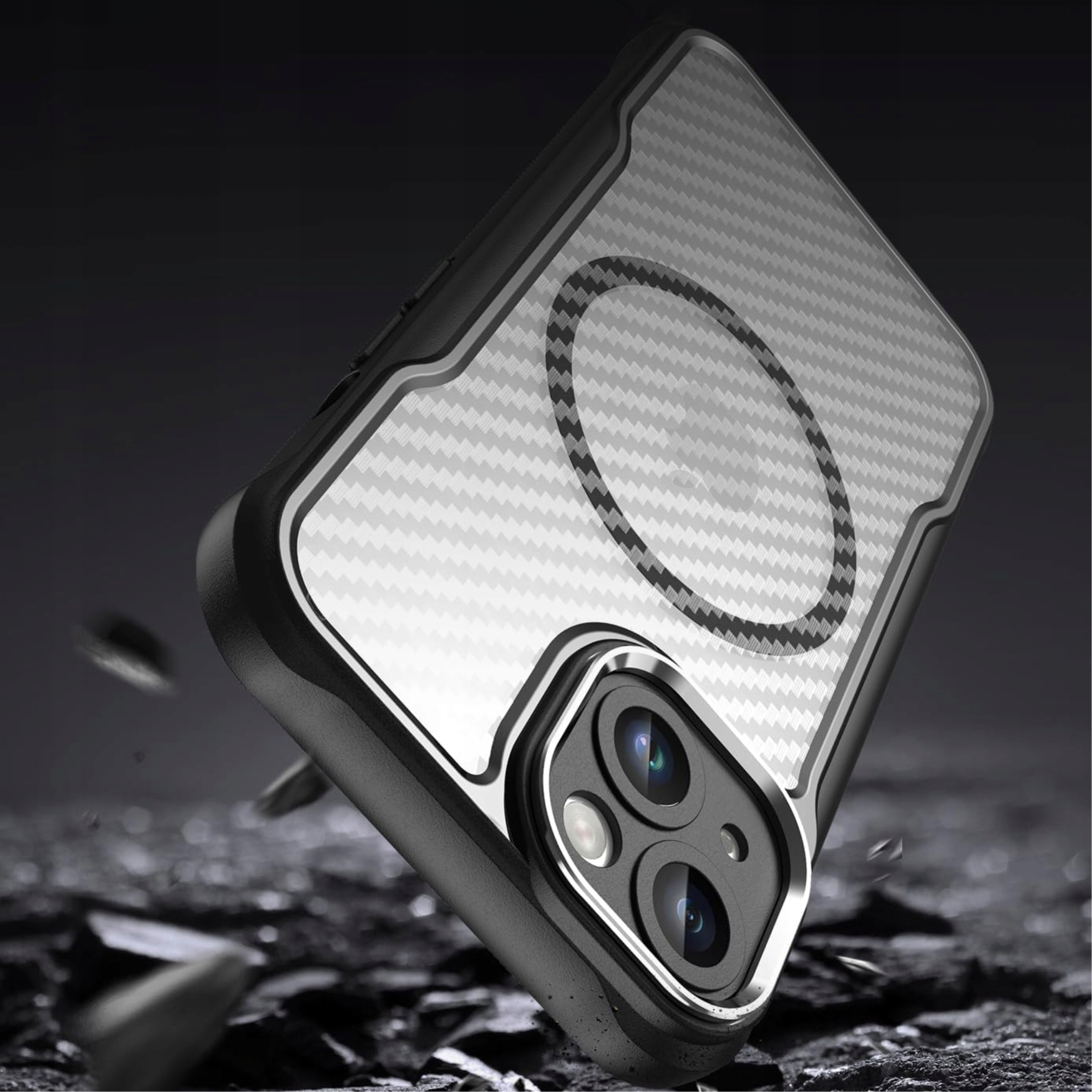 Etui do iPhone 13 | do MagSafe, Czarne Matowe, Trwałe, Wzmacniane