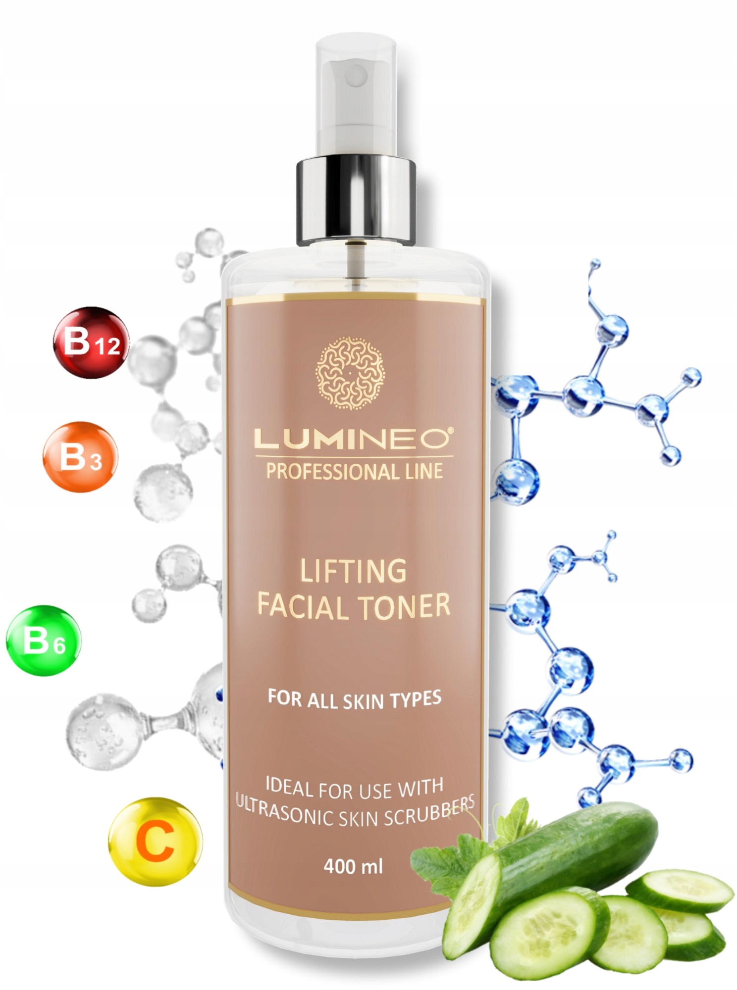 Peeling kawitacyjny z funkcją liftingu – Podwójna moc działania