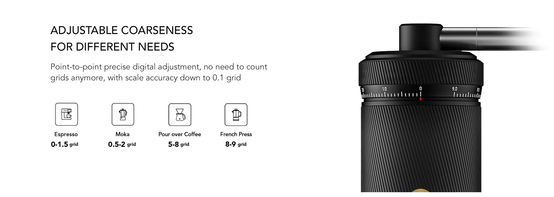 Młynek ręczny – doskonały do espresso, mokki i przelewu