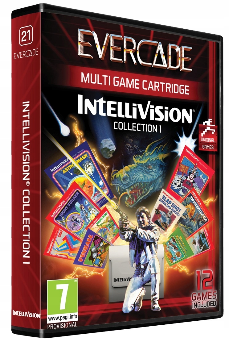 EVERCADE #21 - Zestaw gier Intellivision 1 – Klasyka gier retro w Twoim zasięgu