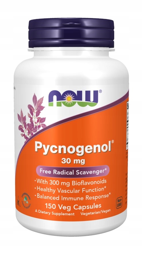 NOW FOODS Pycnogenol 30 mg (150 kaps.) – wsparcie zdrowia