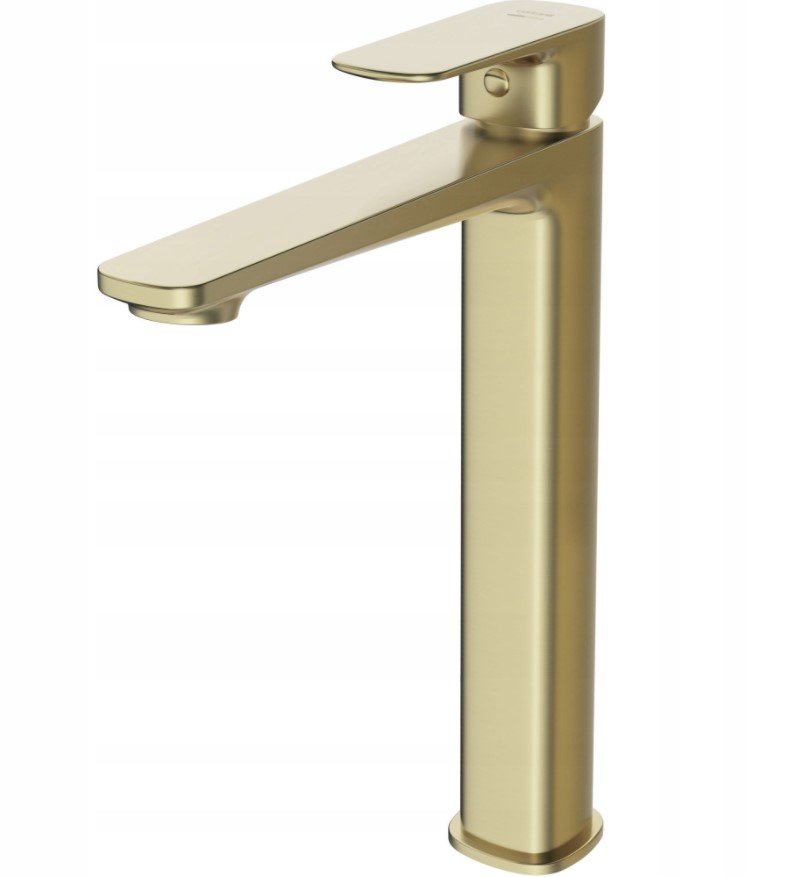 Geometryczny kształt i złoty mat – Stylowy design baterii Larga