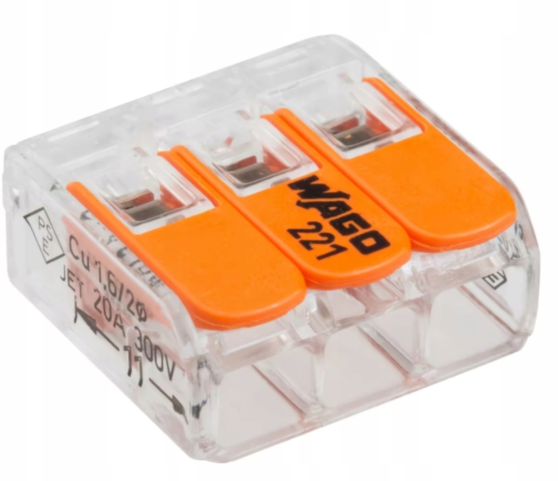 Wago KOSTKA ELEKTRYCZNA WAGO-221-413 – Szybkie i bezpieczne połączenia elektryczne