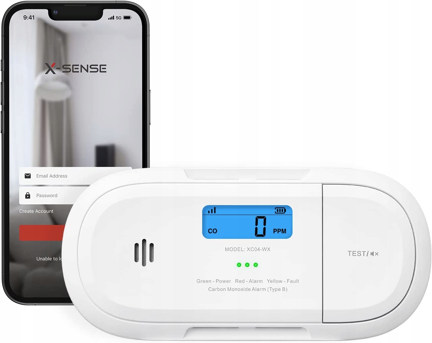 X-Sense XC04-WX Wi-Fi Autonominis CO duj – Bezpieczeństwo w Twoim biurze