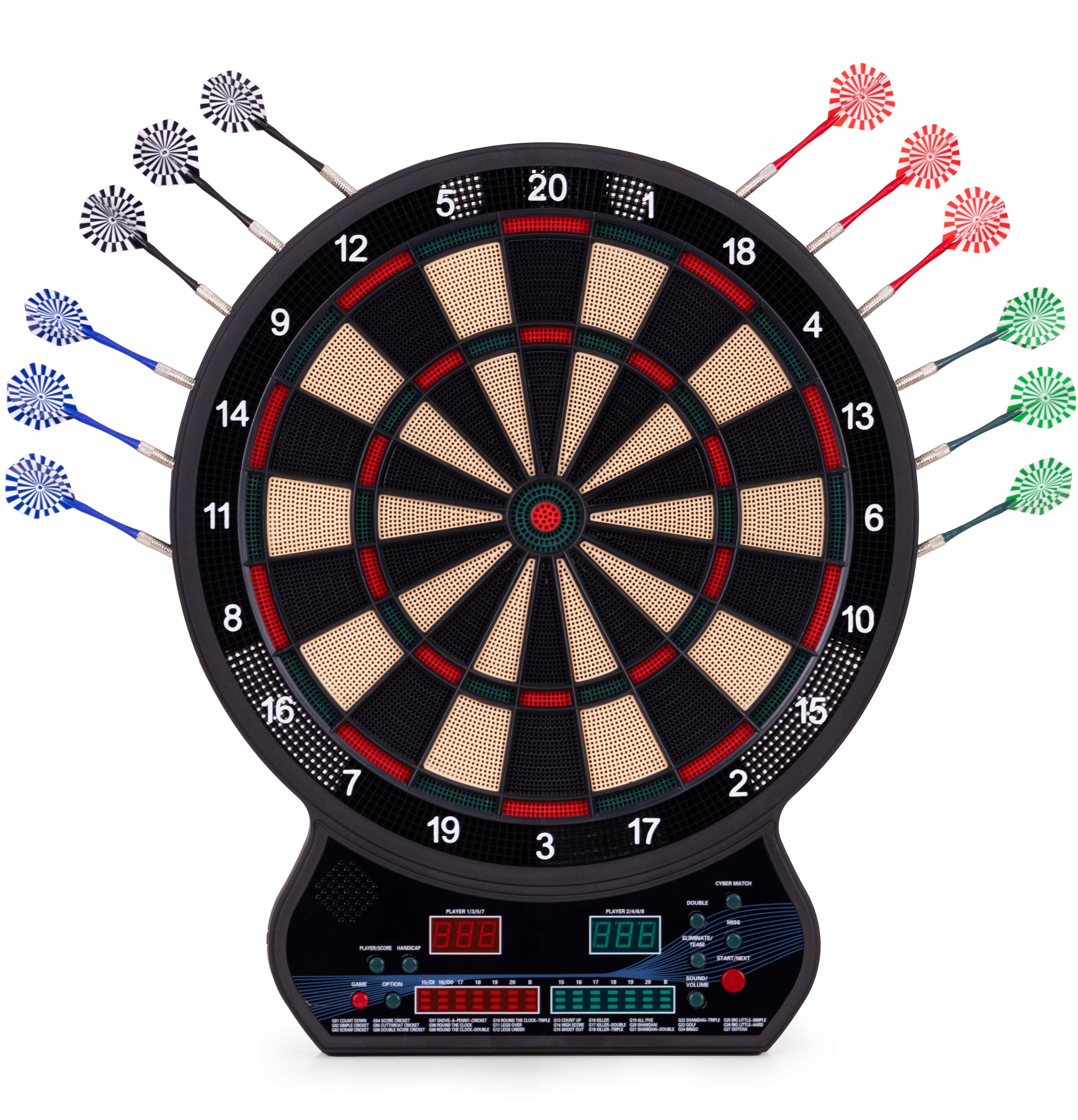 Tarcza do darta 27 trybów gry Cybermatch – Idealna do zabawy i rywalizacji