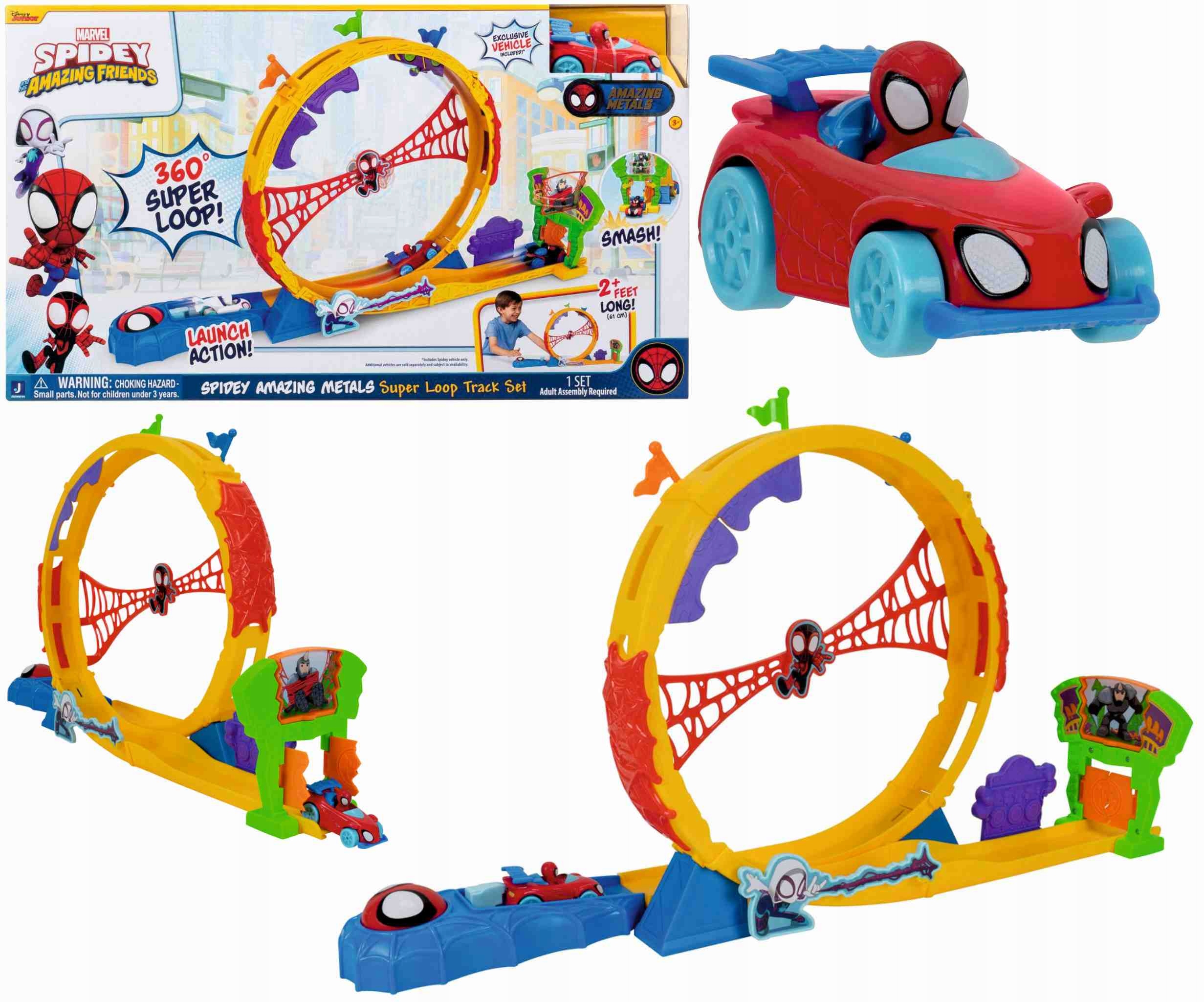 SPIDEY AMAZING METALS SUPER LOOP TRACK SET – Niezapomniana zabawa z Spider-Manem
