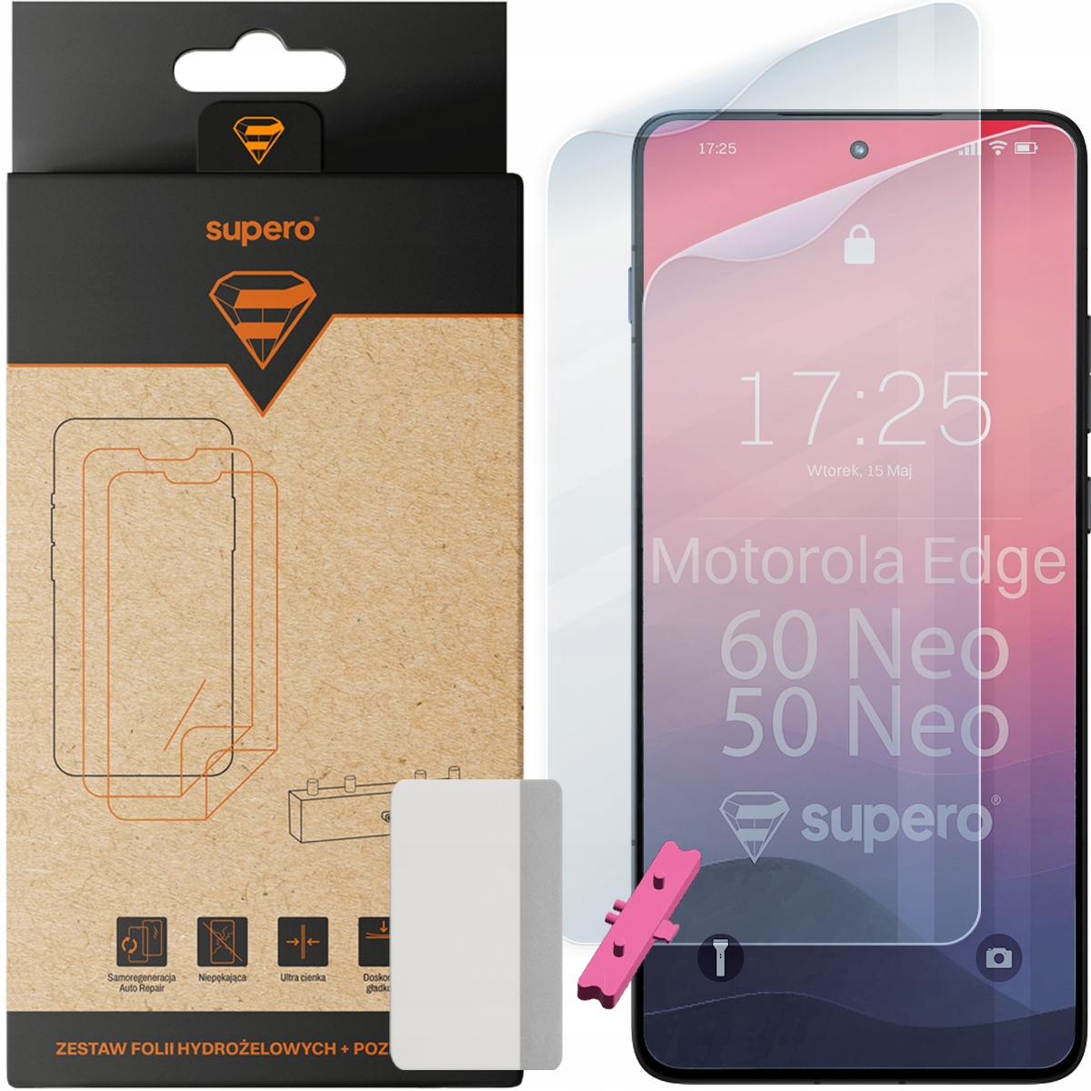 Folia hydrożelowa Supero do Motorola Edge 50 Neo / Edge 60 Neo – Doskonała ochrona ekranu