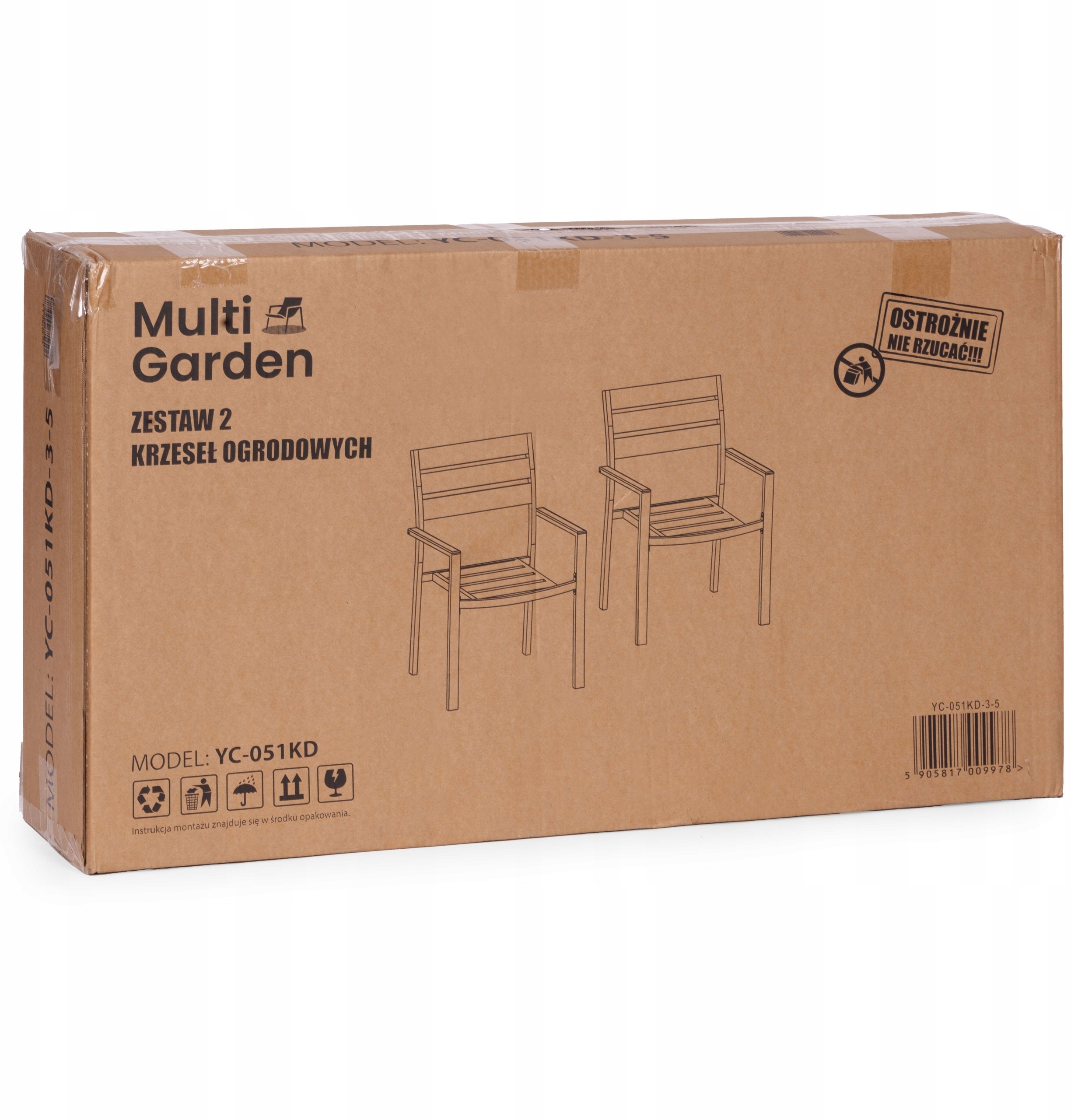 Siedzisko i oparcie z trwałego tworzywa HDPE