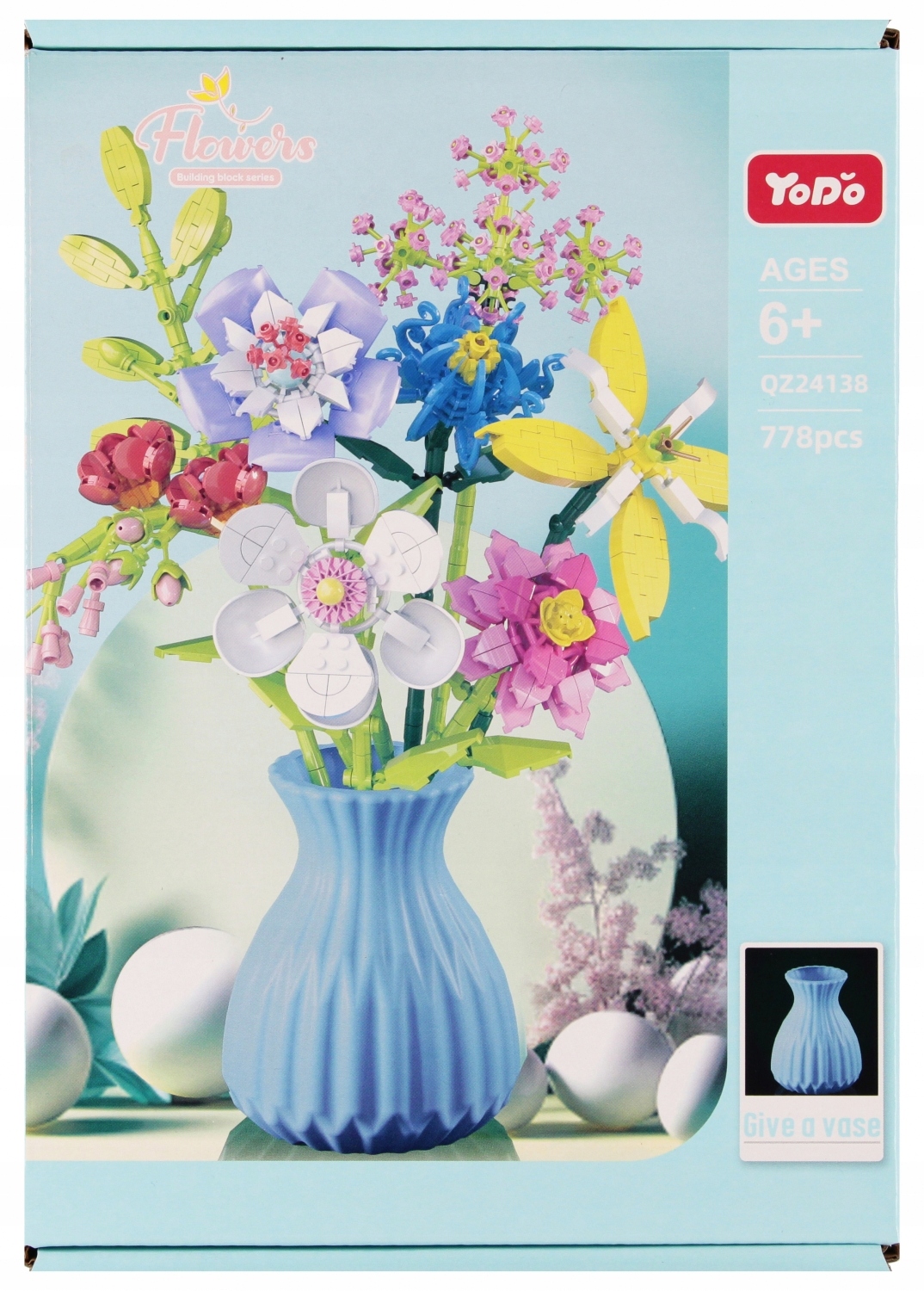 Klocki Konstrukcyjne Kwiaty 778 szt. – Kreatywna zabawa dla dzieci