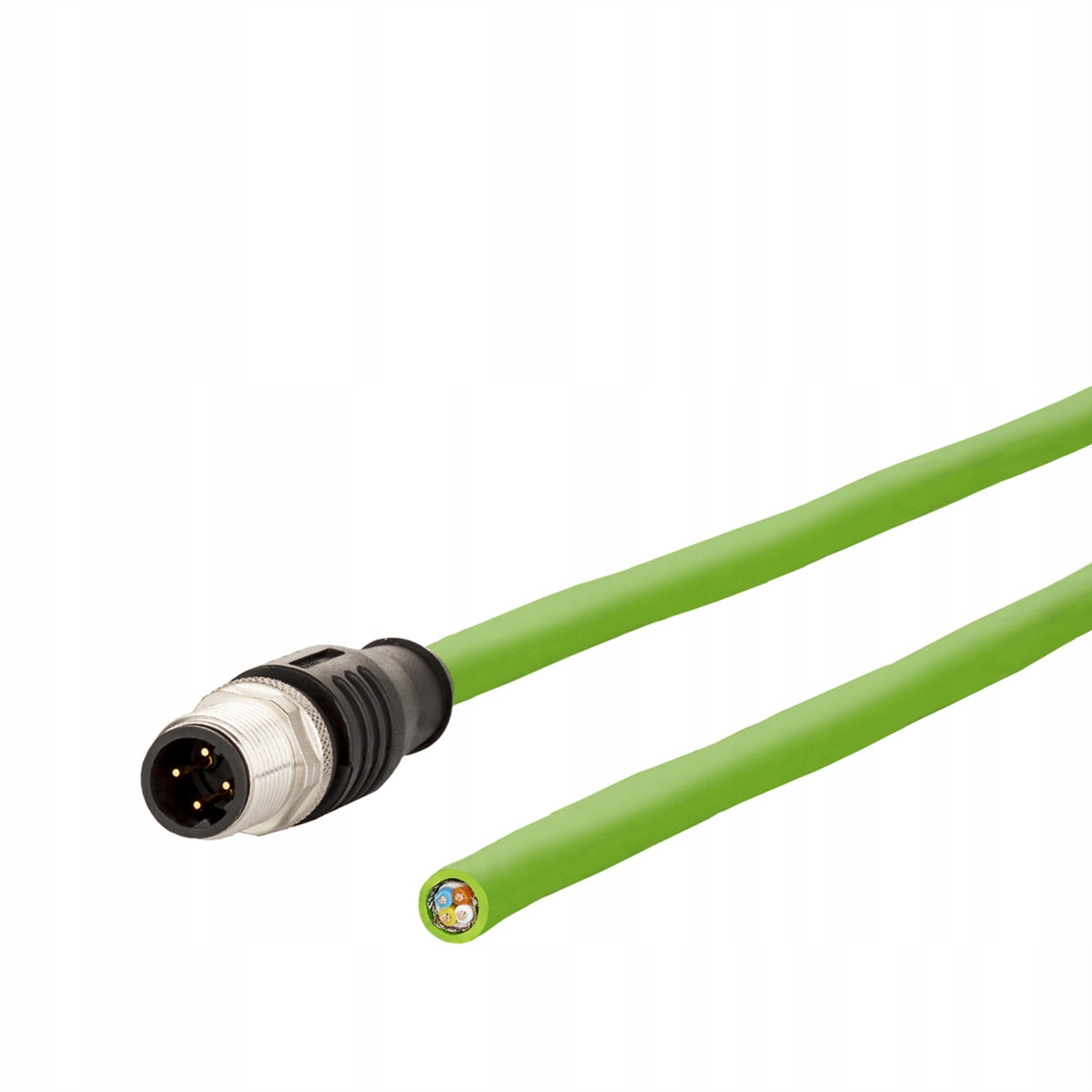 Kabel połączeniowy METZ CONNECT wtyk M12 4-biegunowy kodowany D, 10 m – Idealne rozwiązanie dla przemysłu