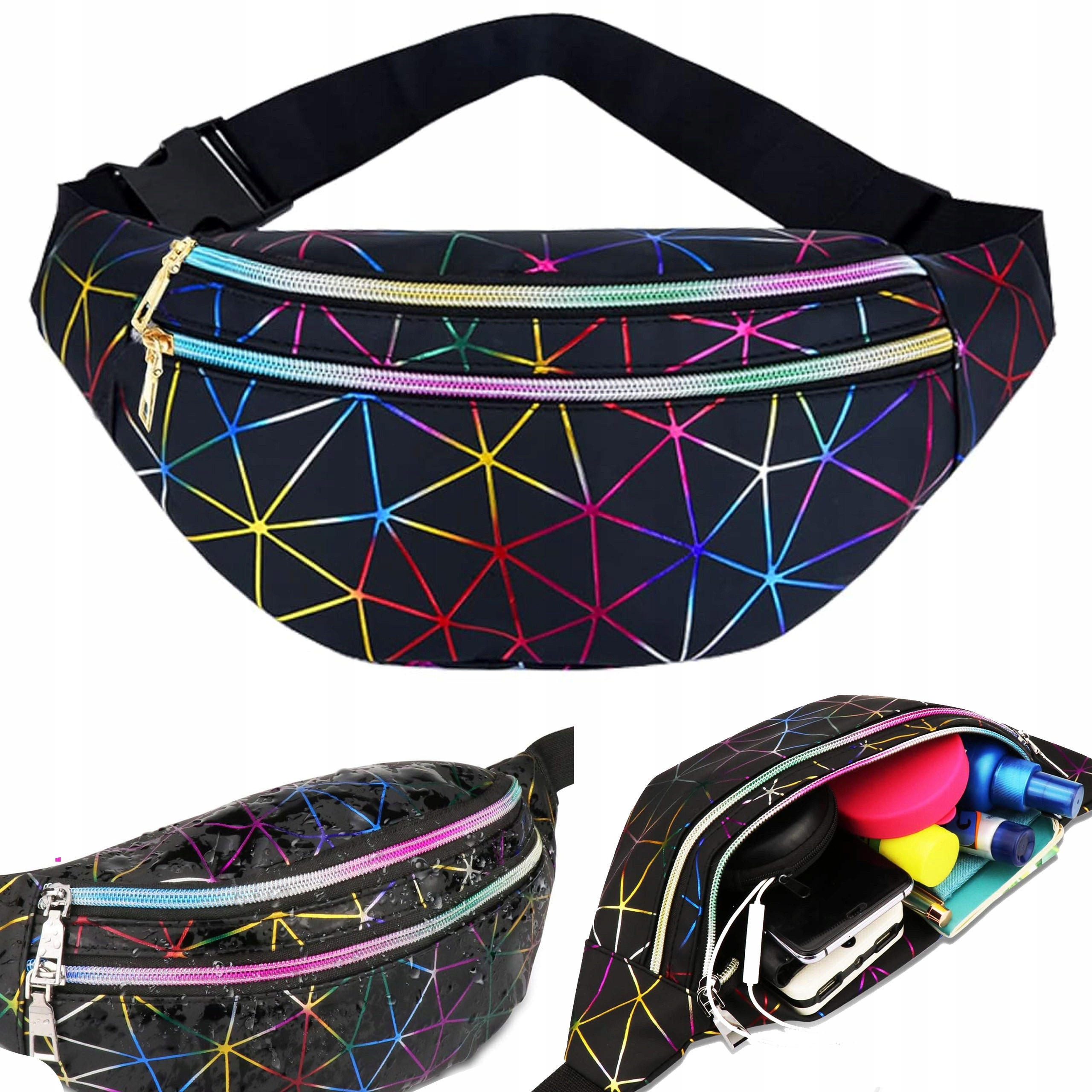 Torebka nerka regulowana RC-K-1070 czarna – Styl i funkcjonalność w jednym