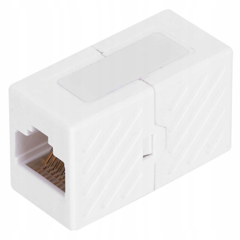 Modułowy łącznik Cat6 z dwoma gniazdami RJ45